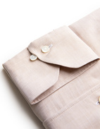 Slimline Skjorta Helskuren Krage Beige