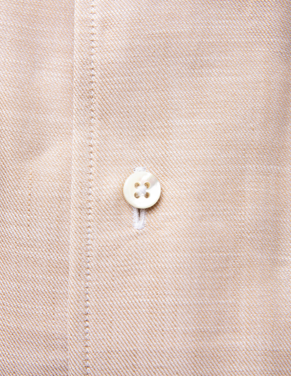 Slimline Skjorta Helskuren Krage Beige