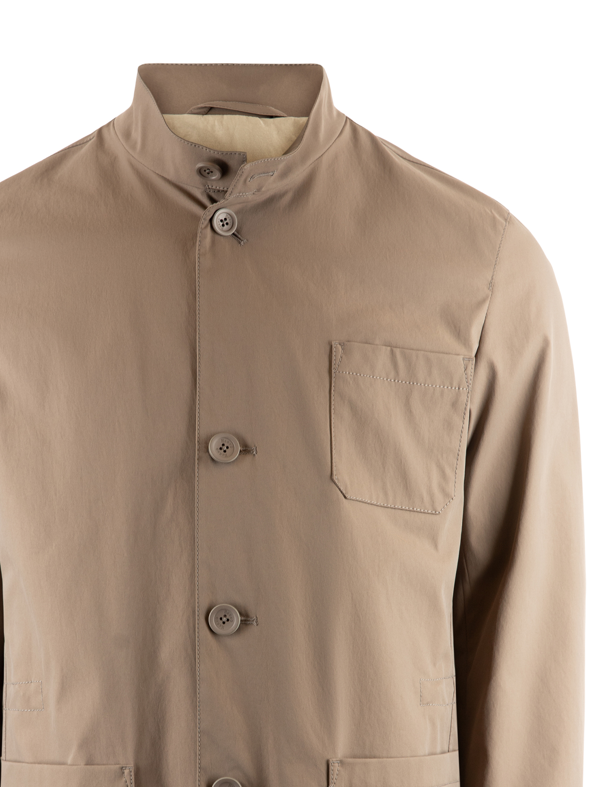 Jacka Patch Pockets Gråbeige