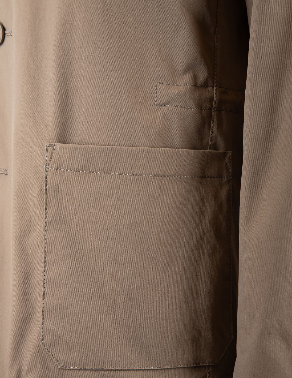 Jacka Patch Pockets Gråbeige