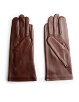 Jane Handske Läder Kastanjbrun 7.5