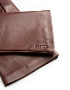 Jane Handske Läder Kastanjbrun 7.5