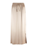 Satin Kjol Ljusbeige 42