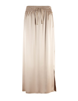 Satin Kjol Ljusbeige 42