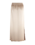 Satin Kjol Ljusbeige 42