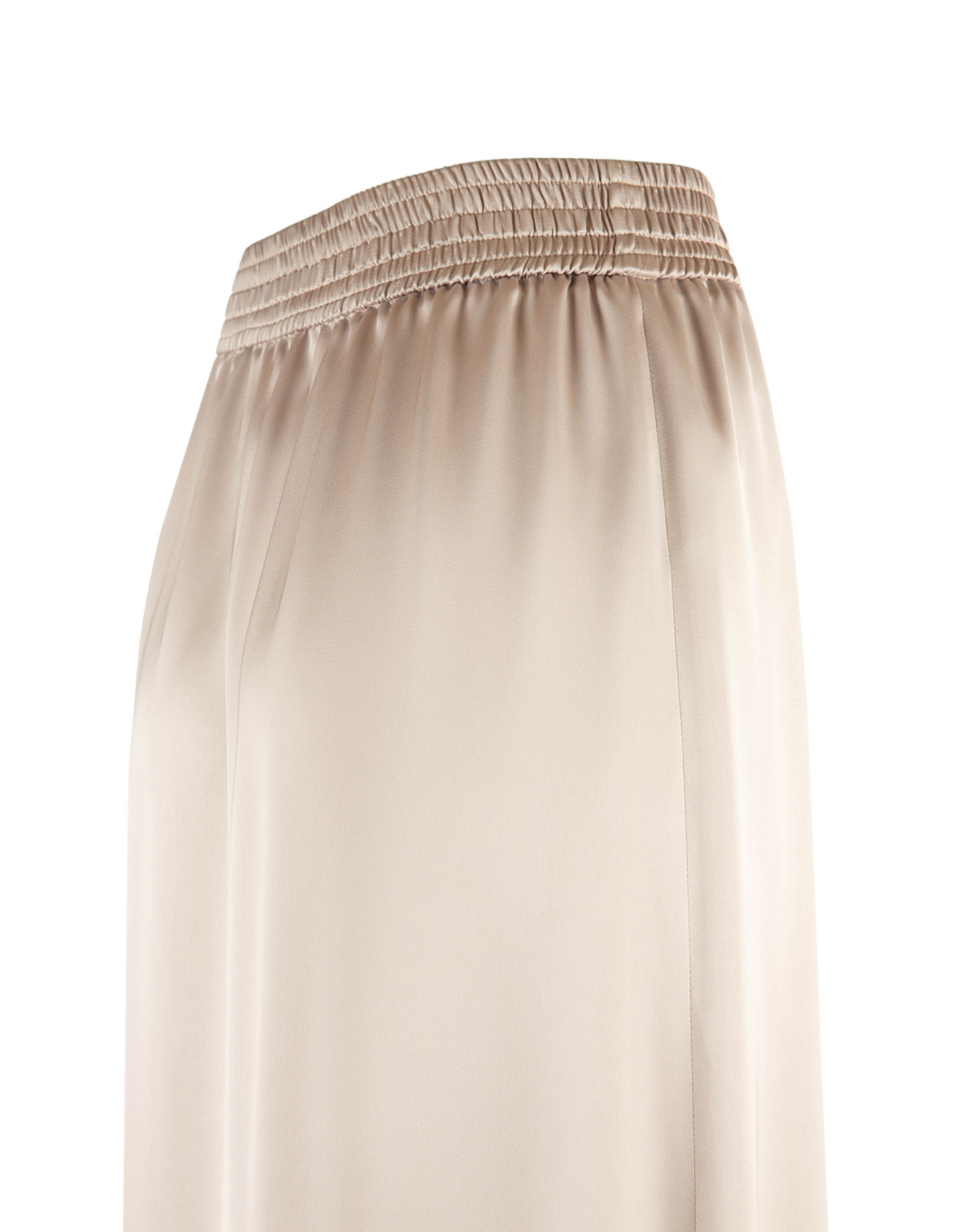 Satin Kjol Ljusbeige 42
