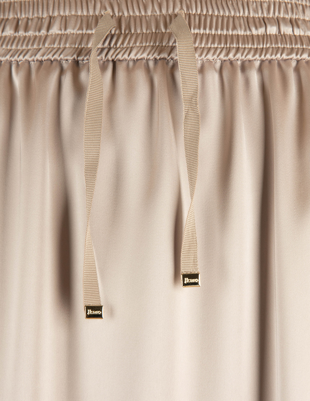Satin Kjol Ljusbeige 42