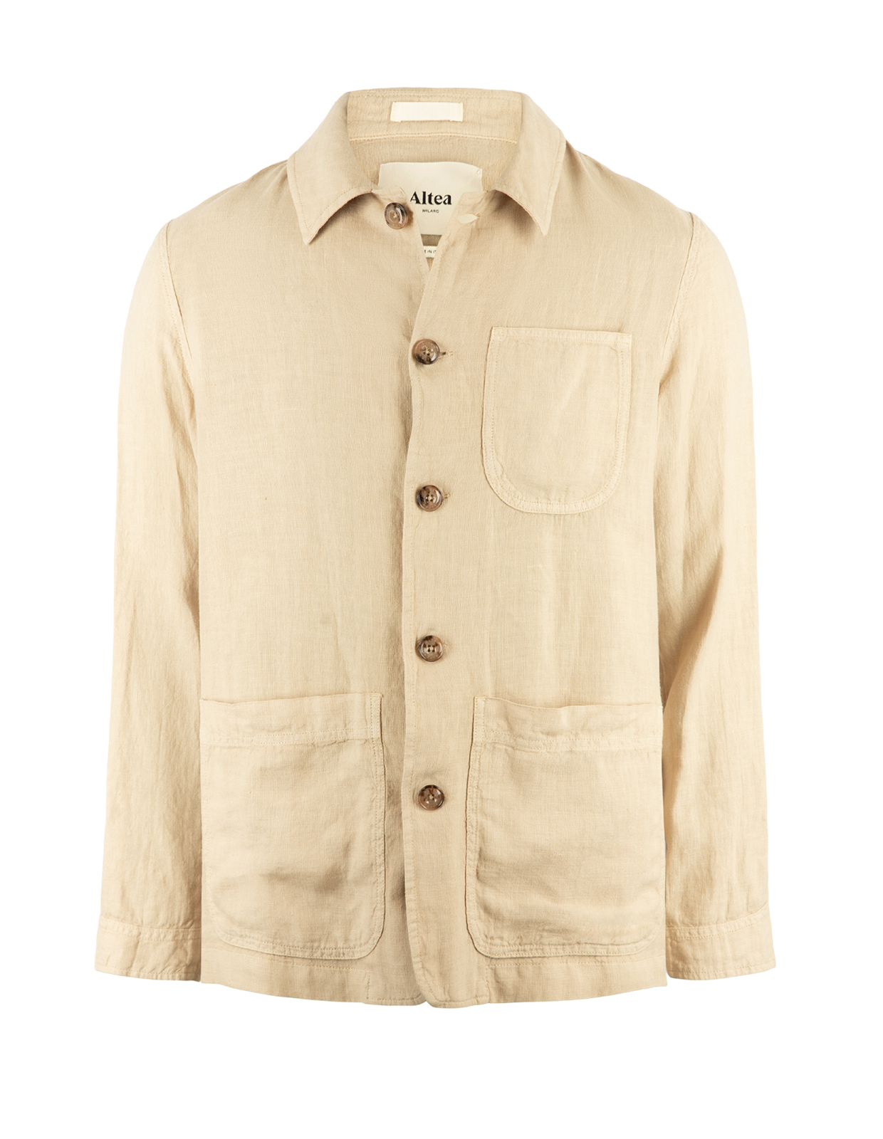 Constantin Overshirt Linne Beige