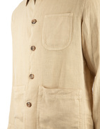 Constantin Overshirt Linne Beige XXL