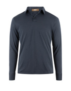 Långärmad Pikétröja Jersey Marinblå XXL