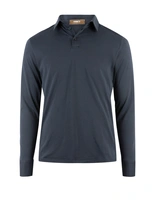 Långärmad Pikétröja Jersey Marinblå