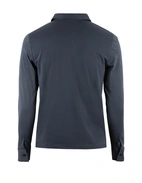 Långärmad Pikétröja Jersey Marinblå