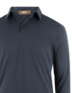 Långärmad Pikétröja Jersey Marinblå XXL