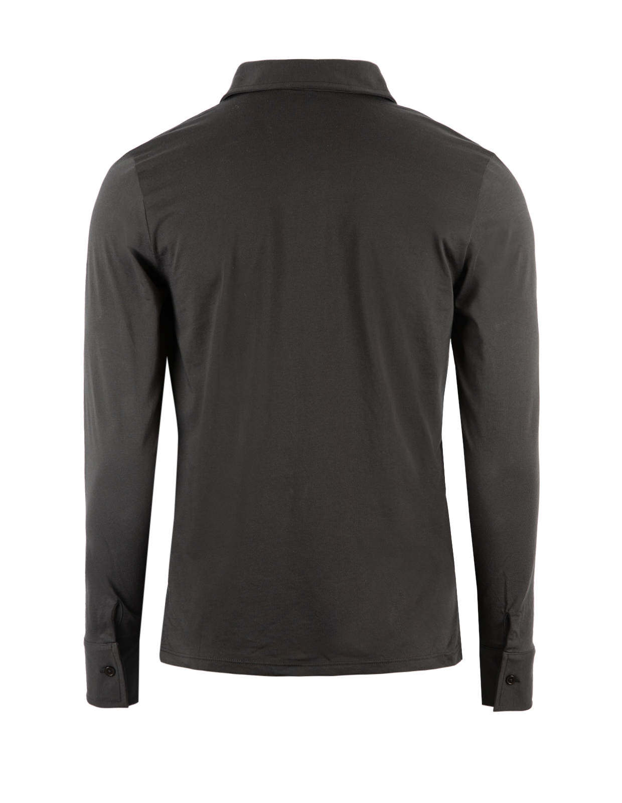 Långärmad Pikétröja Jersey Svart