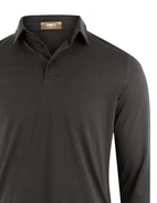 Långärmad Pikétröja Jersey Svart