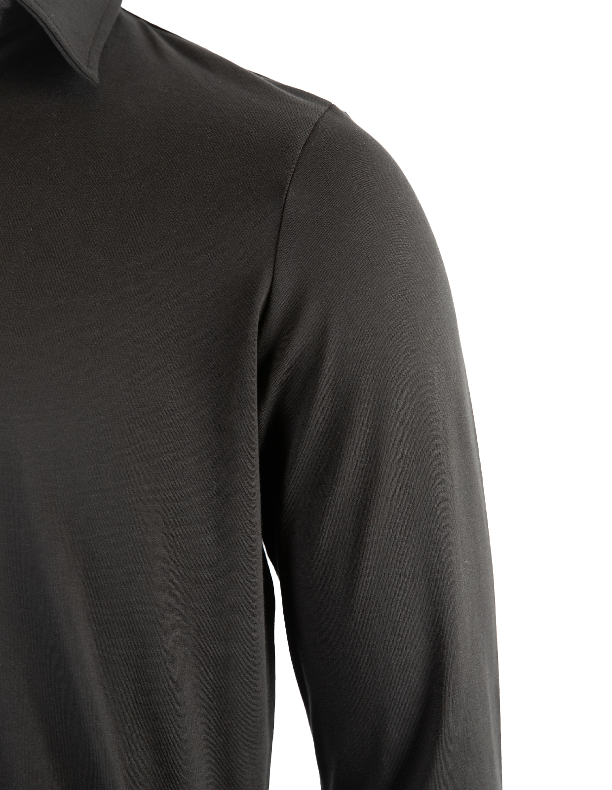 Långärmad Pikétröja Jersey Svart