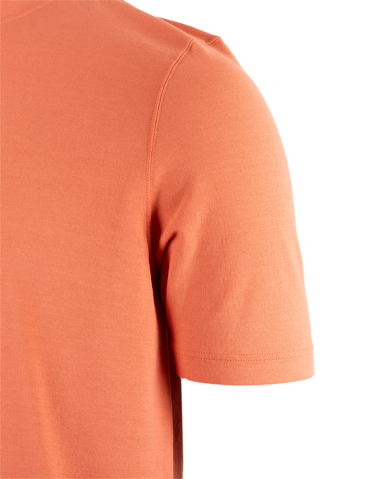 T-shirt Cotton Crew Neck Hallonröd 48