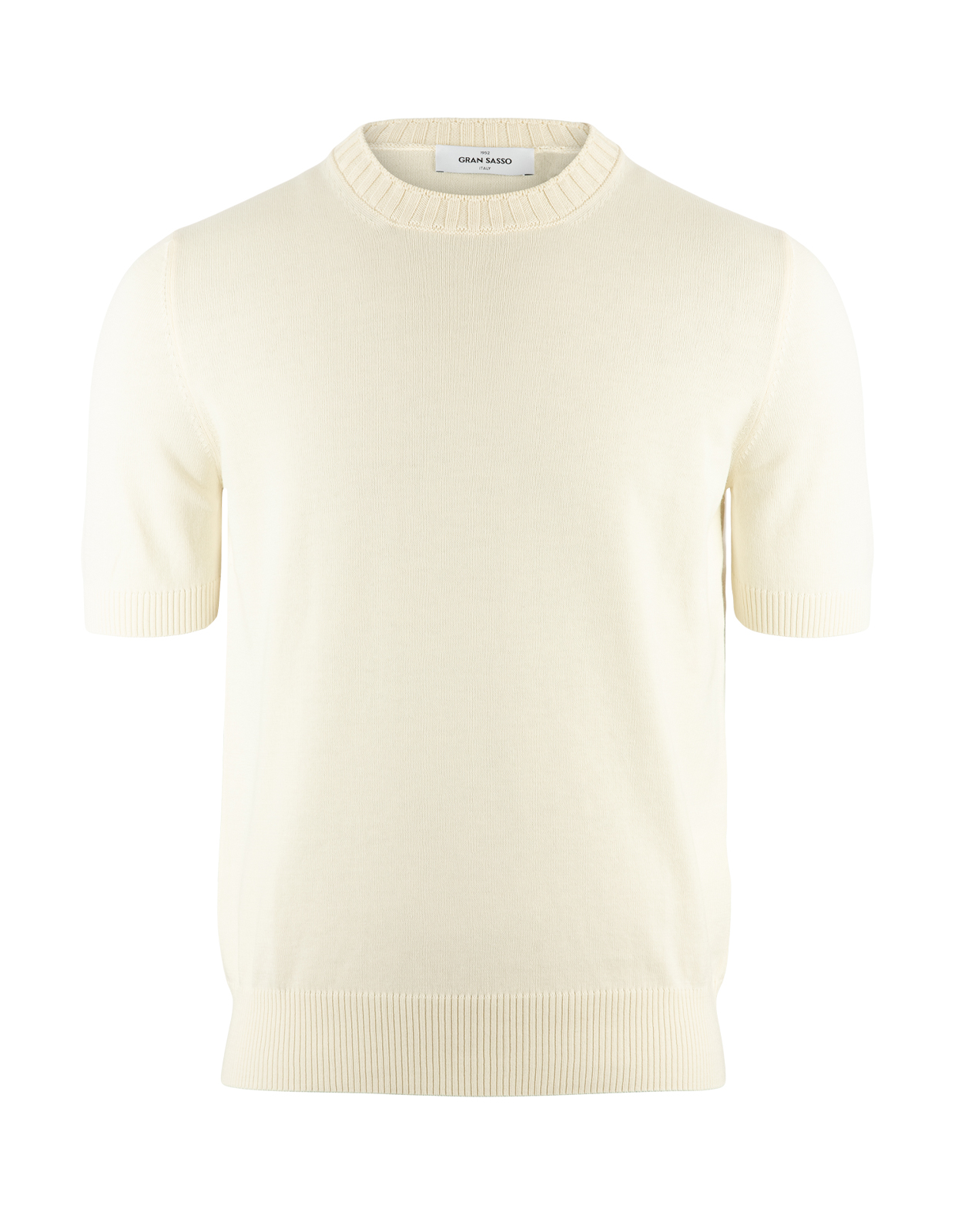 T-Shirt Stickad Benvit