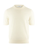 T-Shirt Stickad Benvit