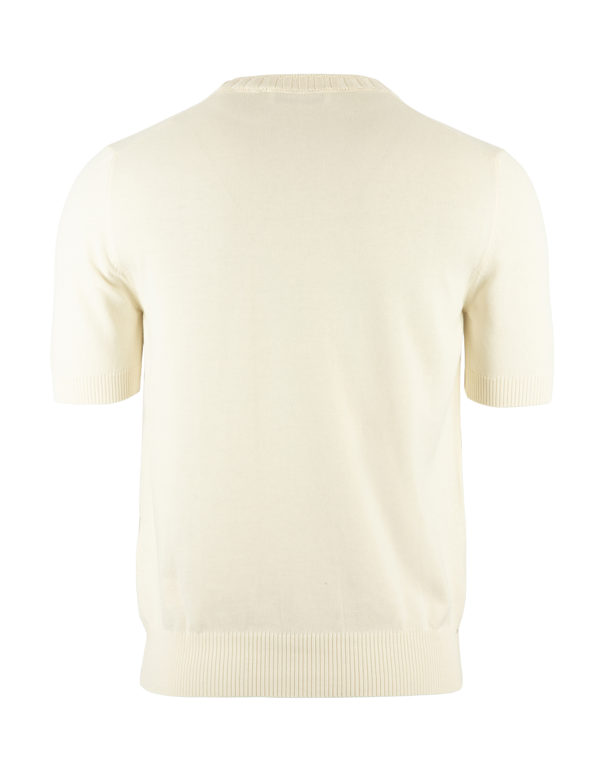 T-Shirt Stickad Benvit