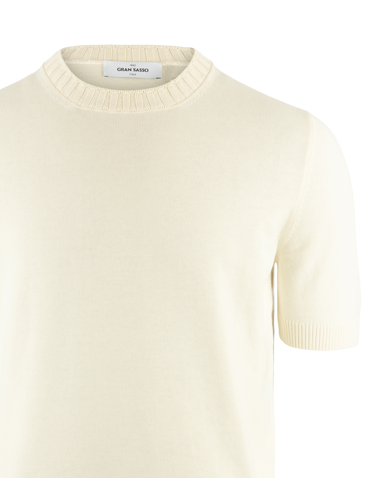 T-Shirt Stickad Benvit