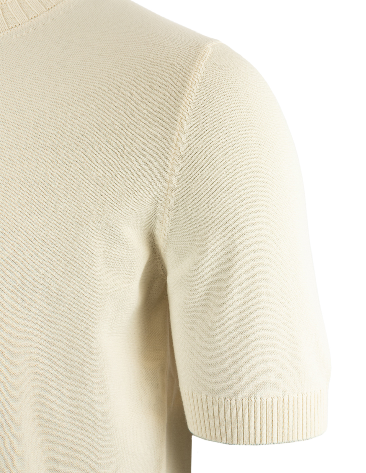 T-Shirt Stickad Benvit