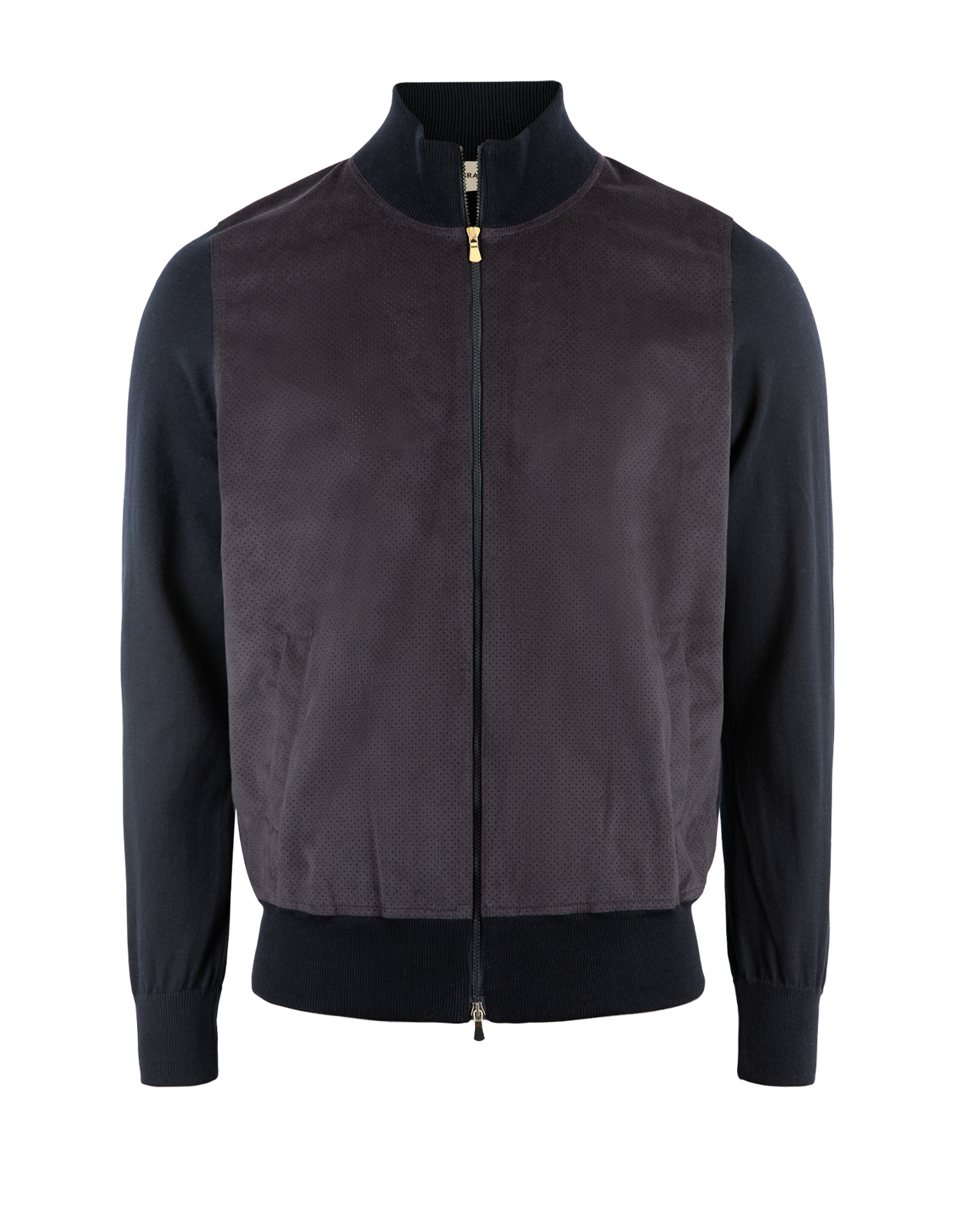 Full-zip Ull/Alcantara Navy