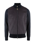 Full-zip Ull/Alcantara Navy