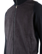 Full-zip Ull/Alcantara Navy