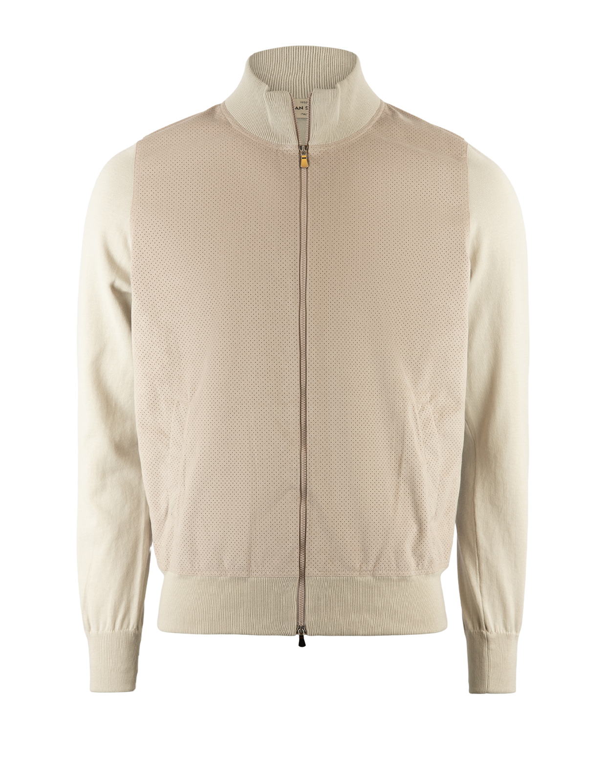 Full-zip Ull/Alcantara Beige