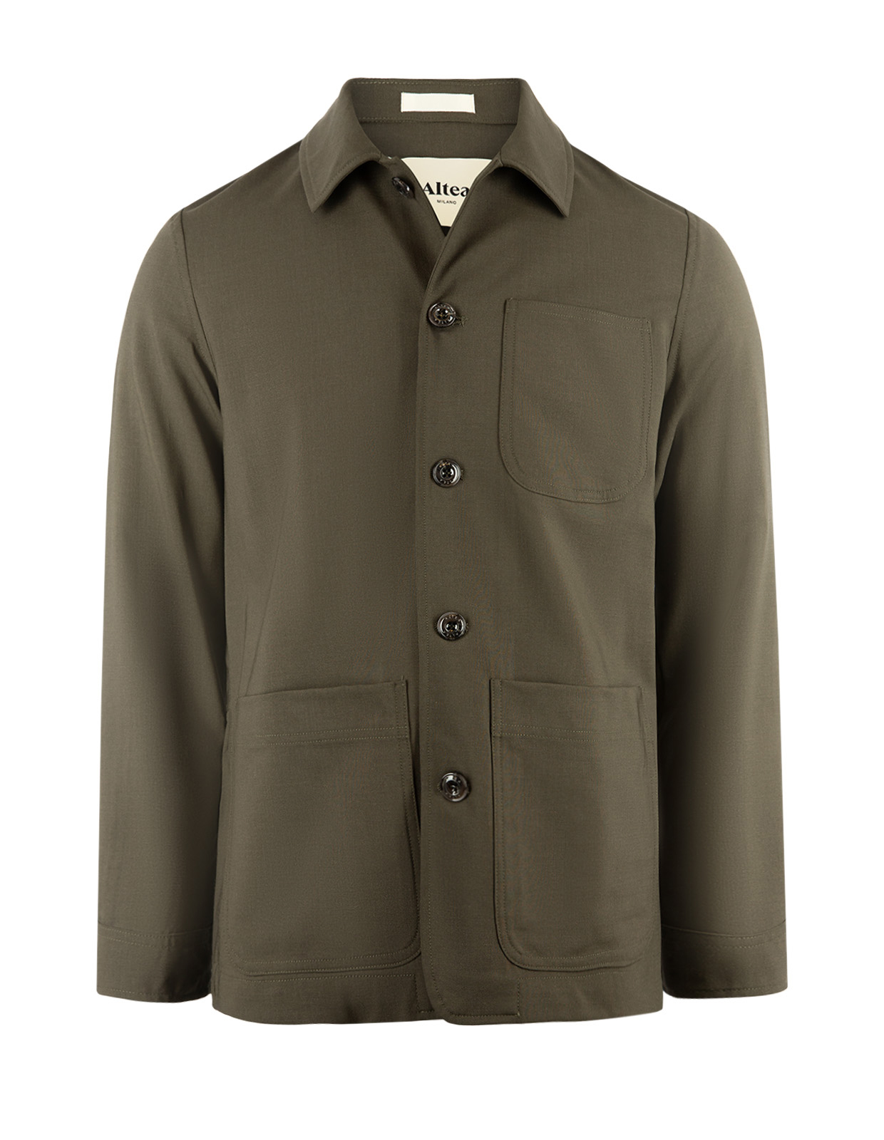 Constantin Overshirt Teknisk Ull Olivgrön