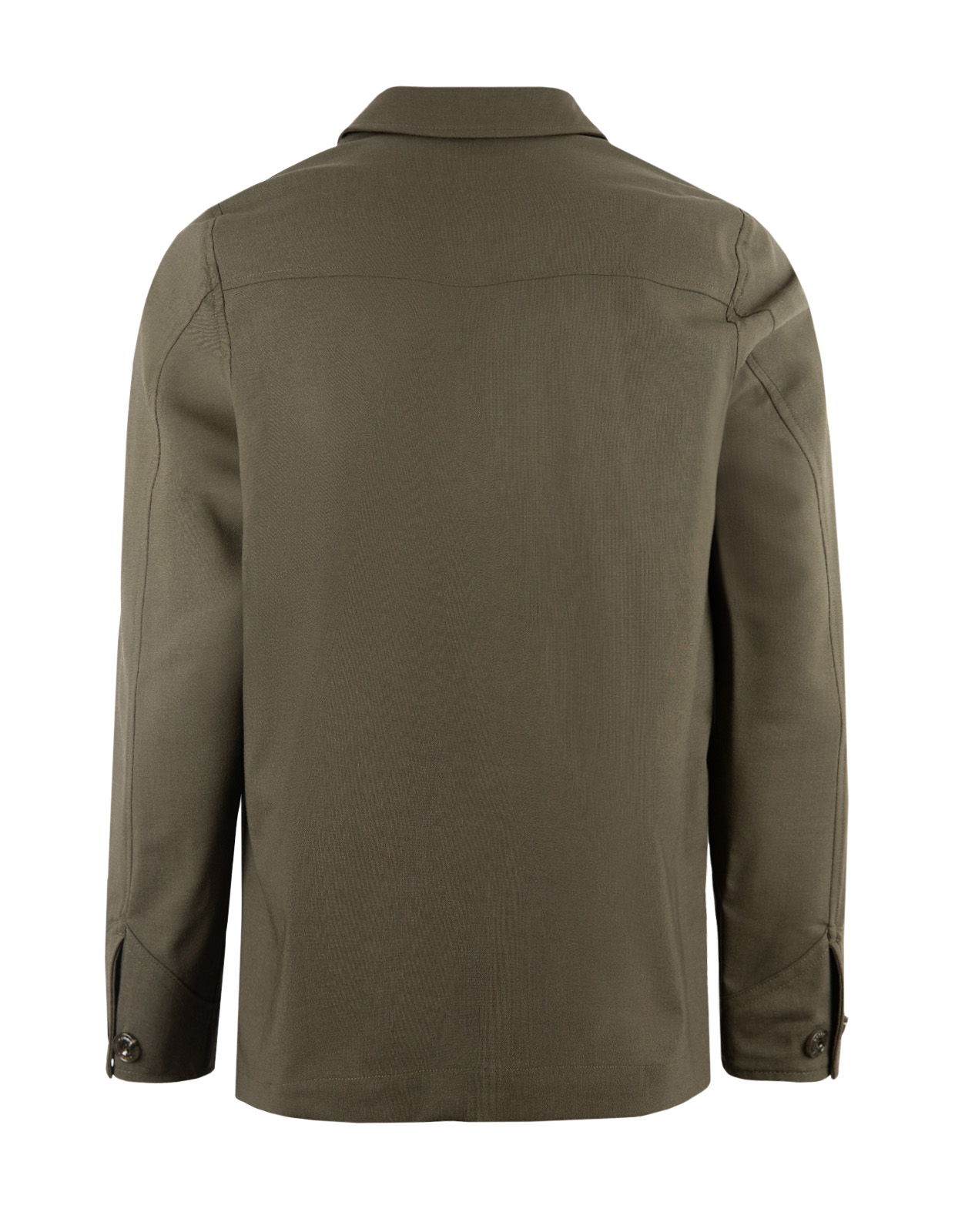 Constantin Overshirt Teknisk Ull Olivgrön