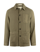 Constantin Overshirt Linne Mörkgrön
