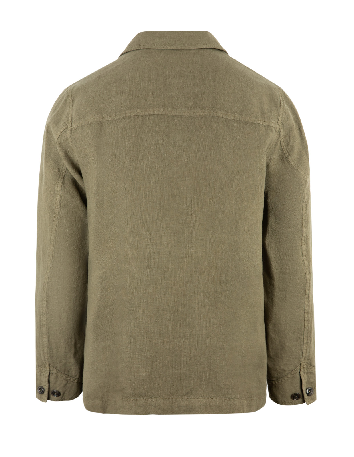Constantin Overshirt Linne Mörkgrön