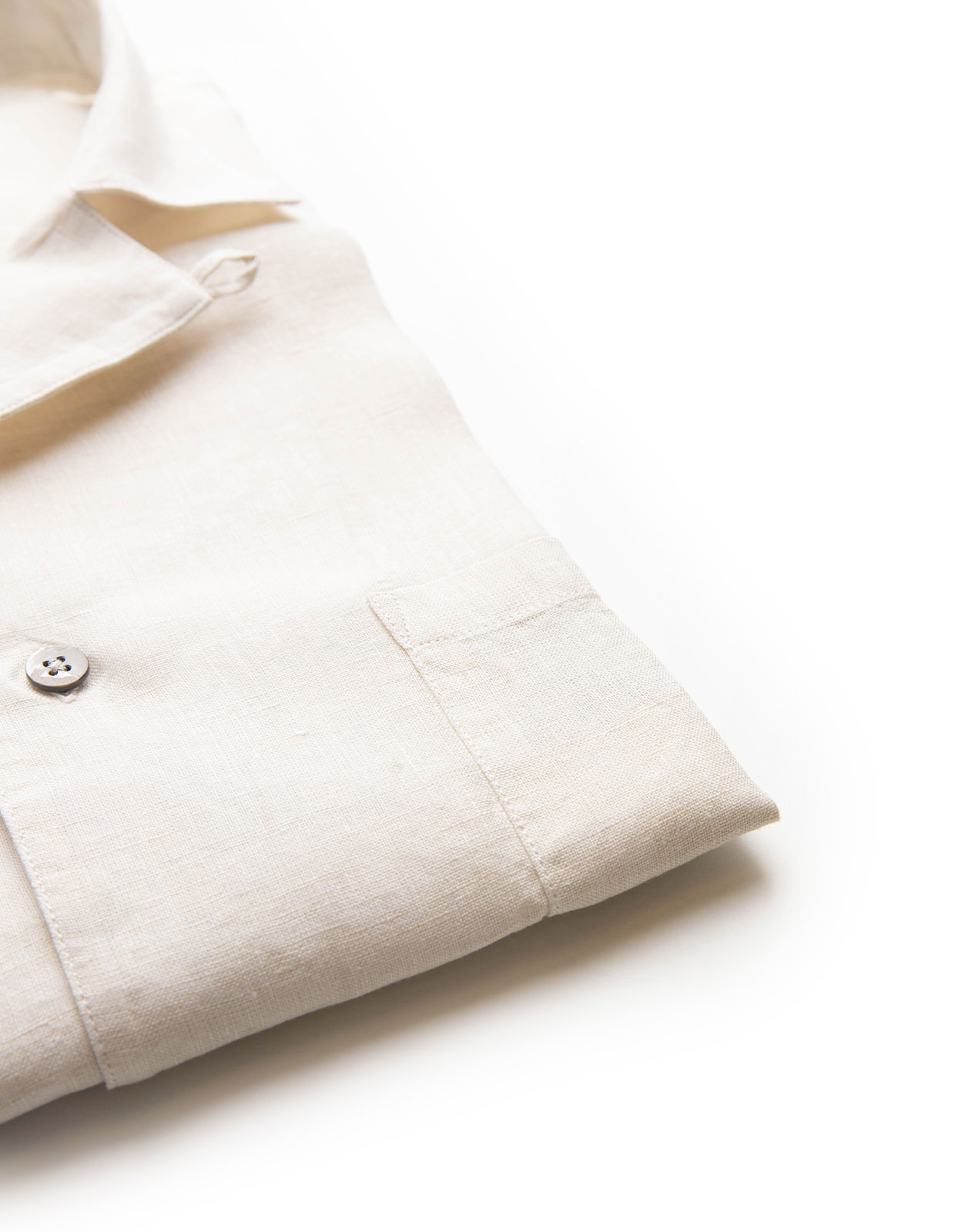 Resort Skjorta Linne Beige