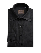 Sartorial Shirt Denim Tvättad Svart