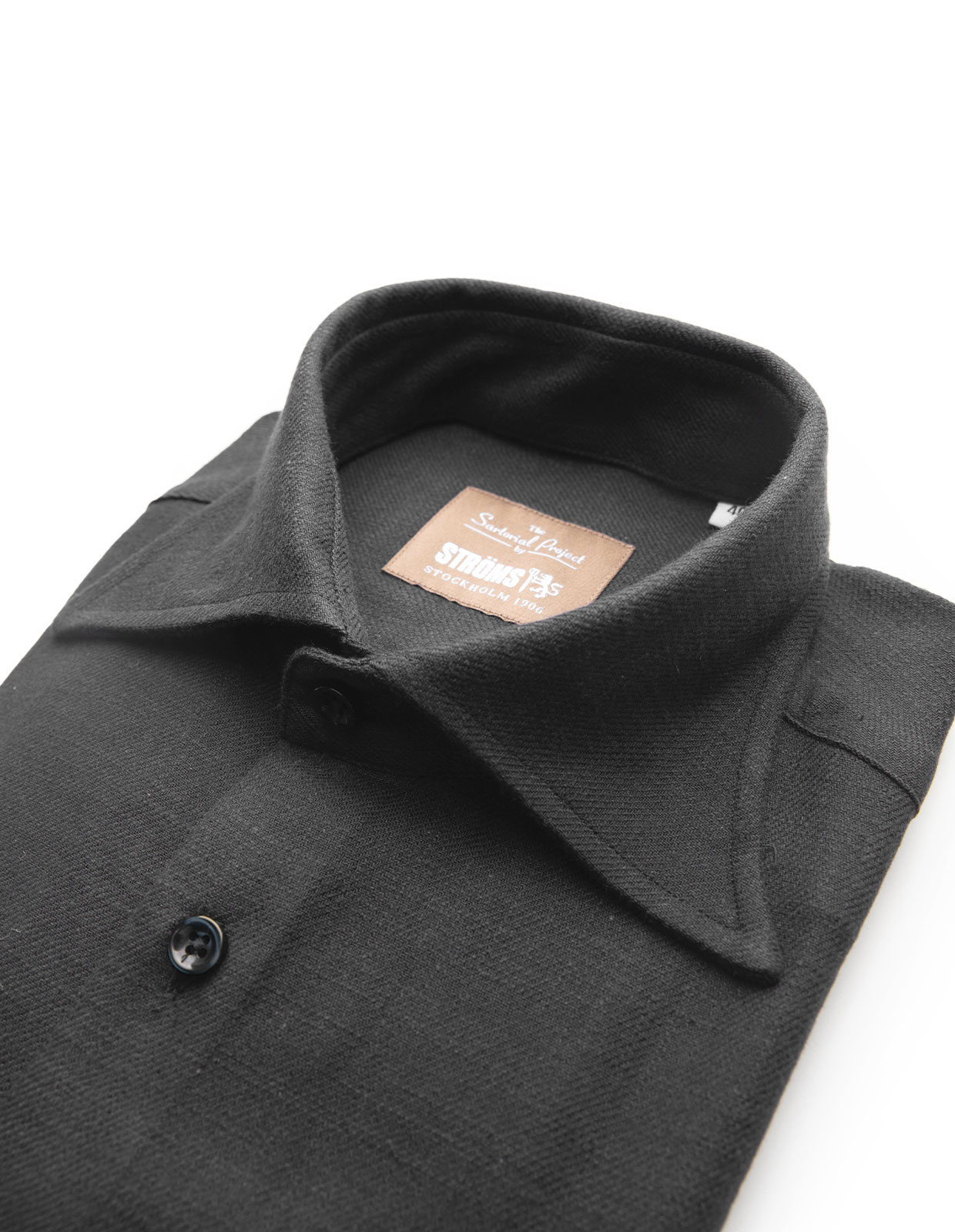 Sartorial Shirt Denim Tvättad Svart 44