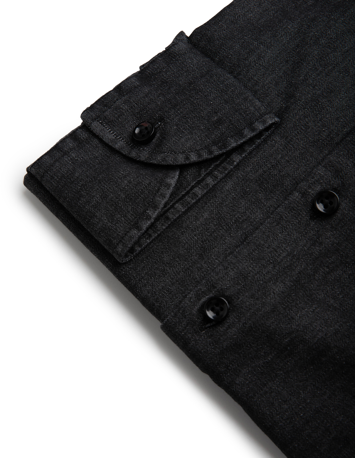 Sartorial Shirt Denim Tvättad Svart