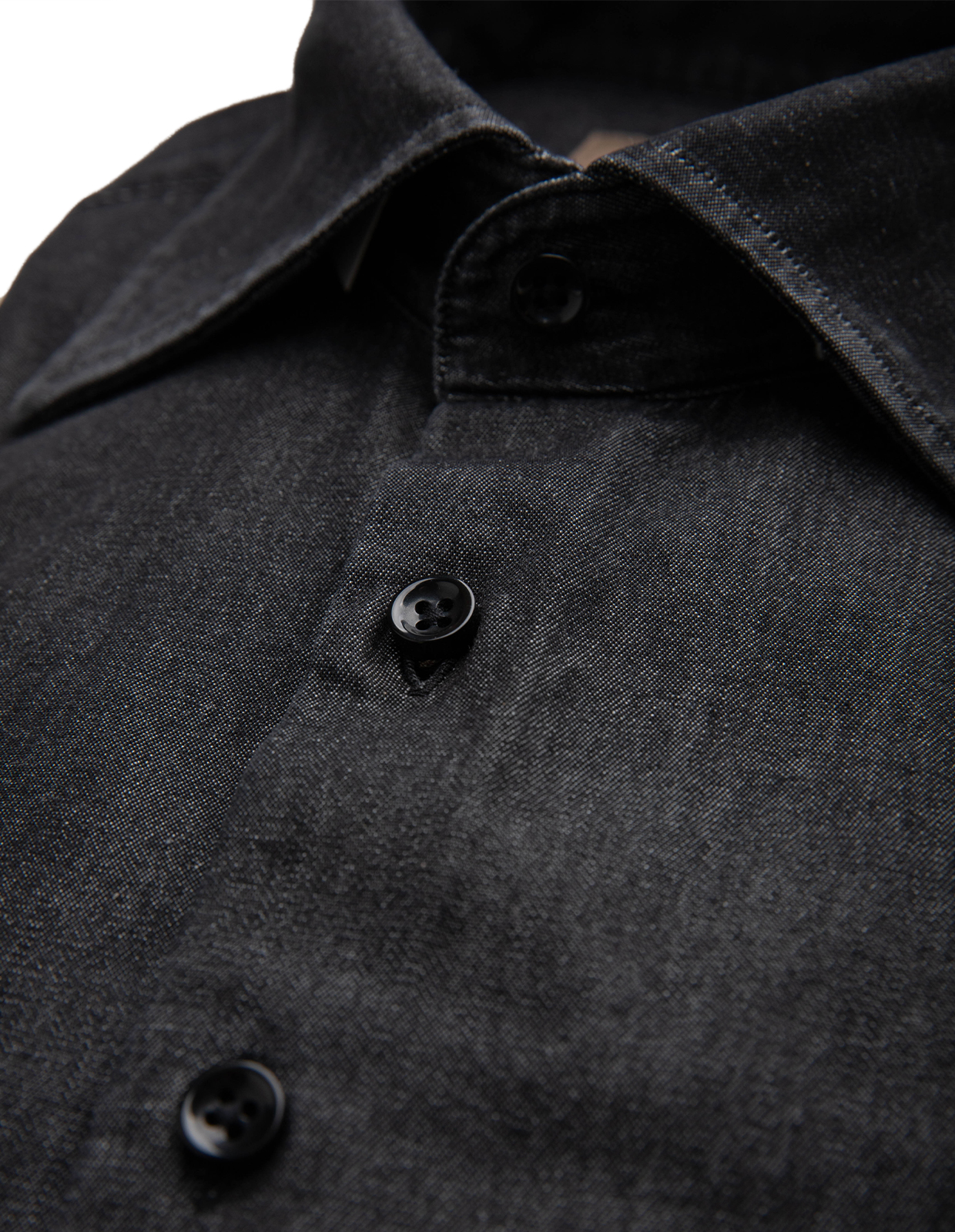Sartorial Shirt Denim Tvättad Svart