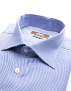 Regular Fit Skjorta Bomull Pepita Blå