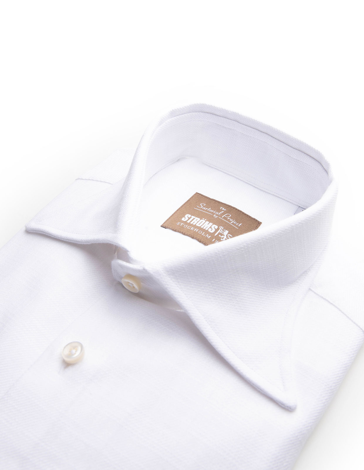 Sartorial Shirt Slub Cotton Vit 38