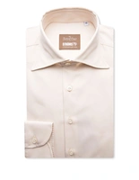 Sartorial Shirt Lättviktsbomull Ljusbeige
