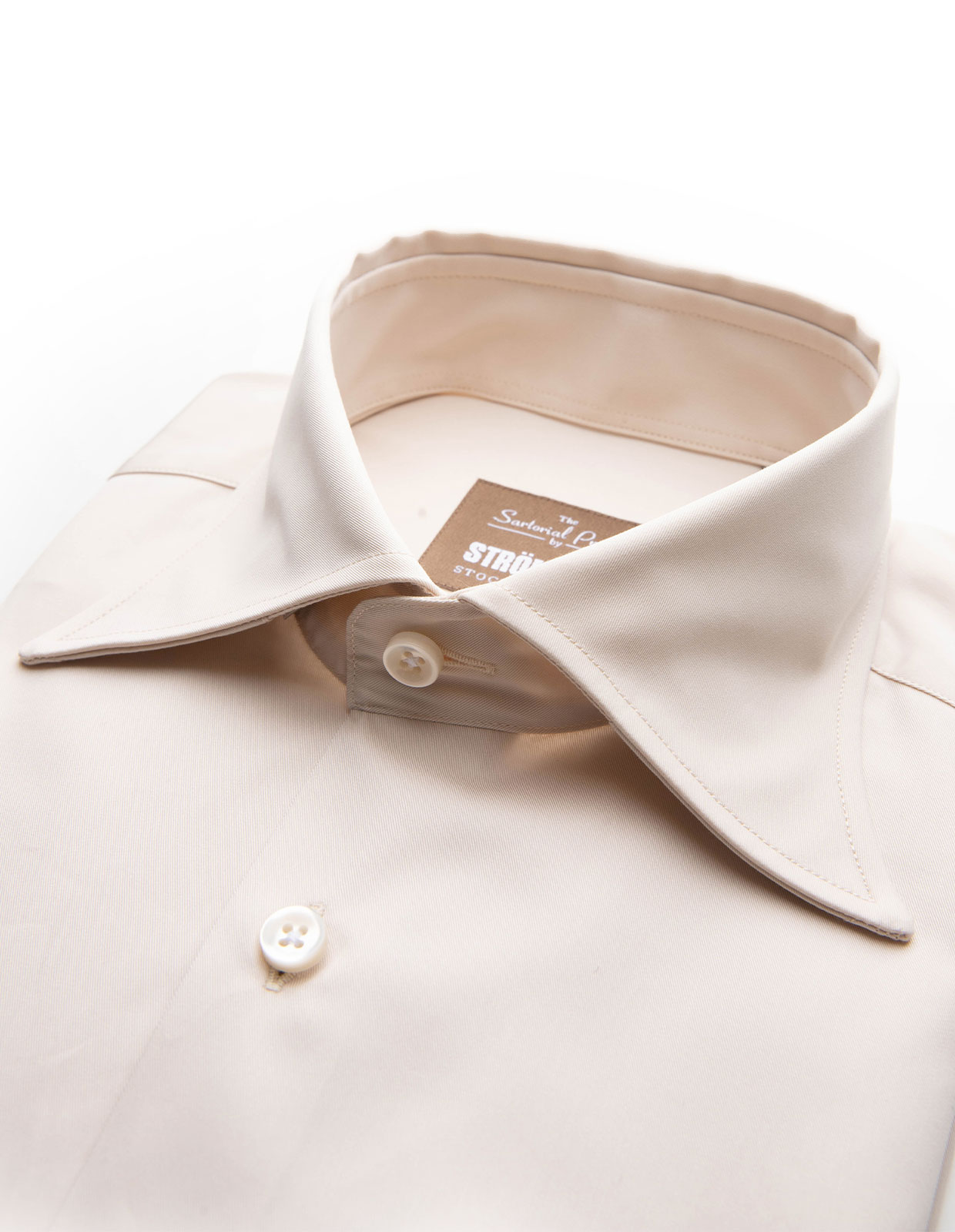 Sartorial Shirt Lättviktsbomull Ljusbeige