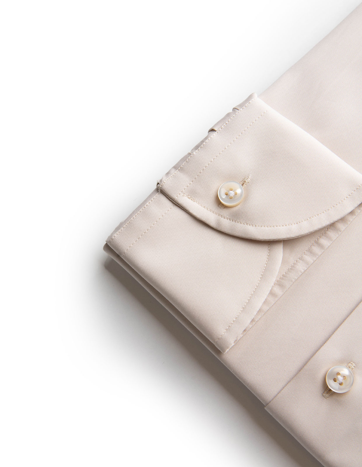 Sartorial Shirt Lättviktsbomull Ljusbeige