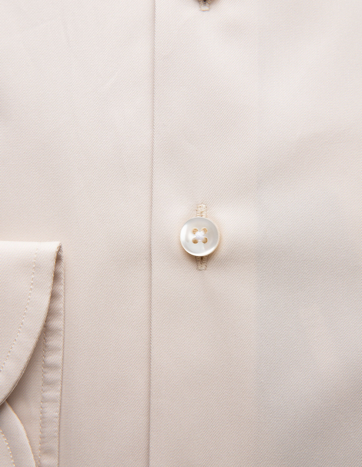 Sartorial Shirt Lättviktsbomull Ljusbeige