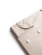 Sartorial Shirt Lättviktsbomull Mörkbeige