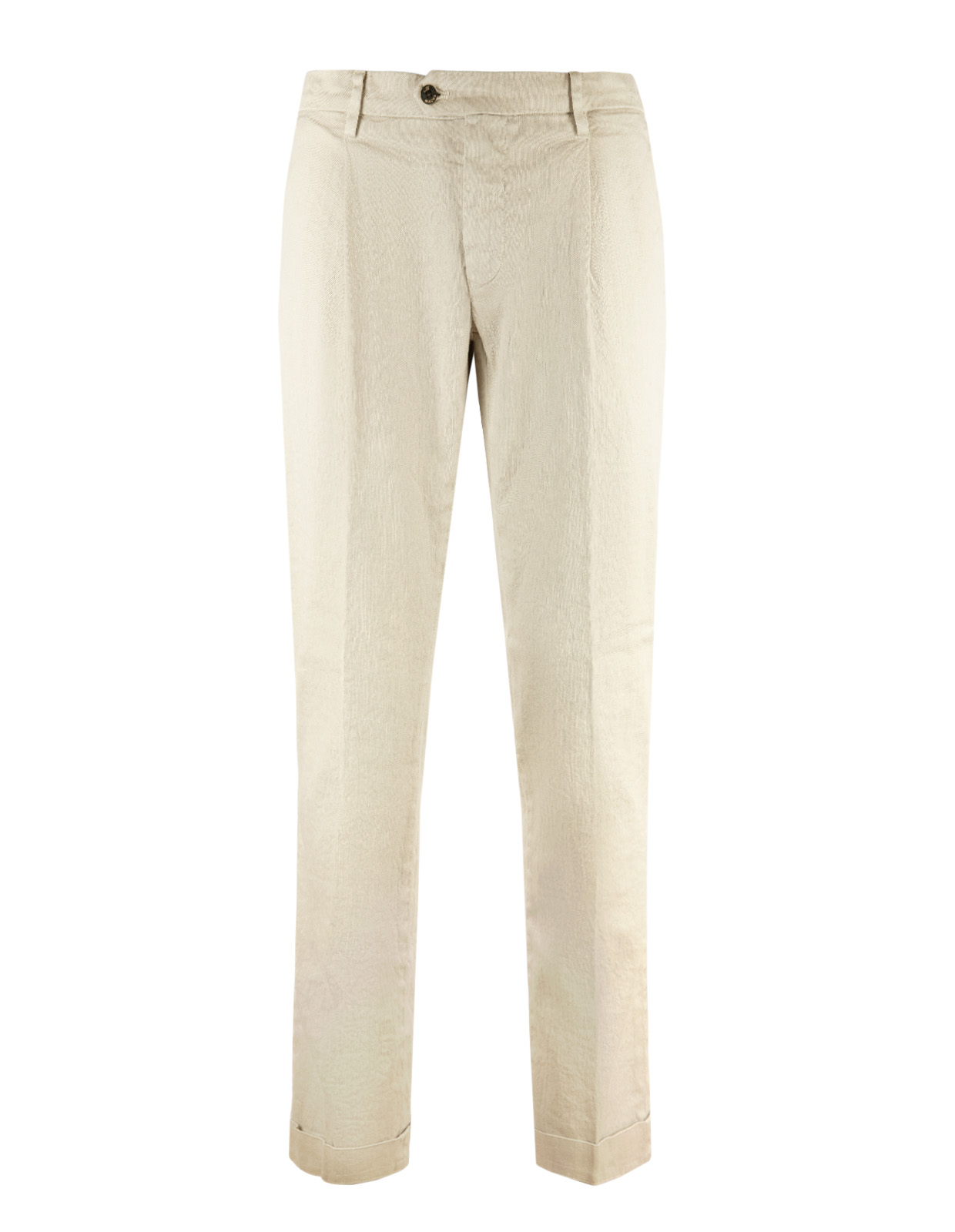 New York 1-Pleat Chinos Ljusbeige