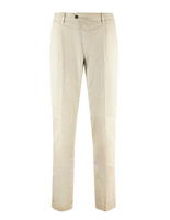 New York 1-Pleat Chinos Ljusbeige