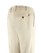 New York 1-Pleat Chinos Ljusbeige