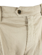 New York 1-Pleat Chinos Ljusbeige